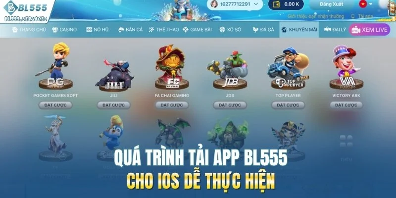 Quá trình tải app BL555 cho iOS dễ thực hiện